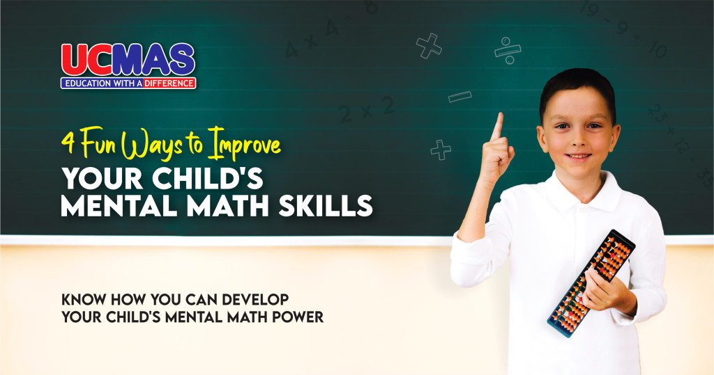 Know interesting ways to develop a child’s mental math skills. Visit UCMAS mental math classes where children learn mental arithmetic using Abacus.